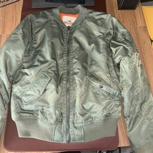 Hollister Green Bomber Jacket